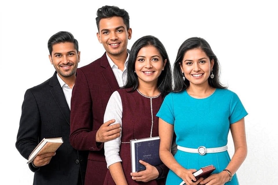 ias students having books